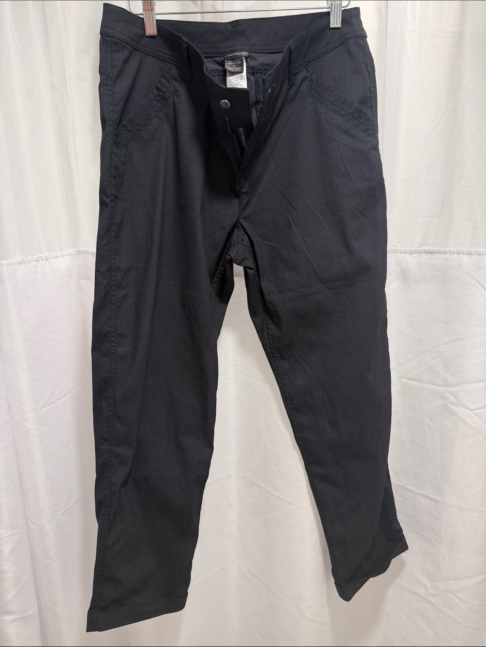 Exofficio Black Straight-Leg Lightweight Travel Pants